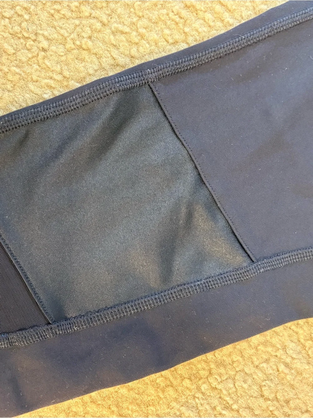 Alo Yoga High-Waist Moto Legging Navy Blue - Excellent Condition, Size S
